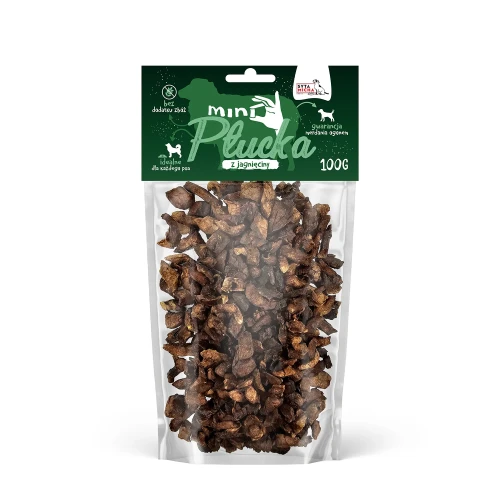 Syta Micha Mini Płucka jagnięce 100 g – torebka przysmaków