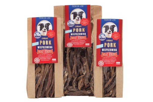 Milord wieprzowina w paskach 80 g – opakowania przysmaków