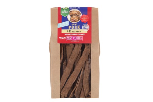 Milord wieprzowina z bananem 80 g – opakowanie ciasteczek dla psa