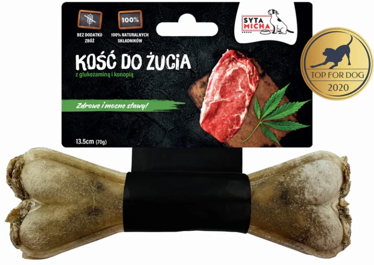 Syta Micha – kość do żucia dla psa 13,5 cm, opakowanie