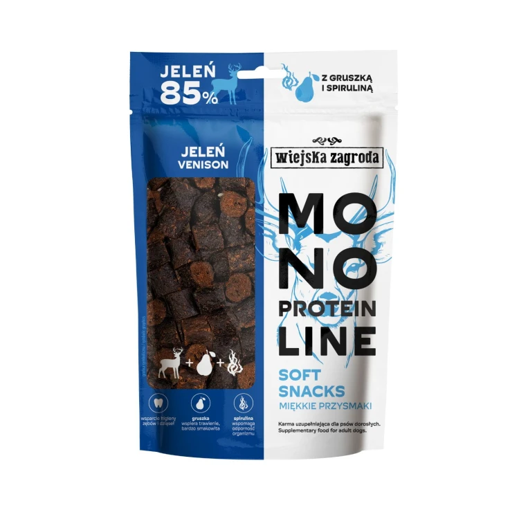 Wiejska Zagroda jeleń 115 g – opakowanie przysmaków Mono Protein