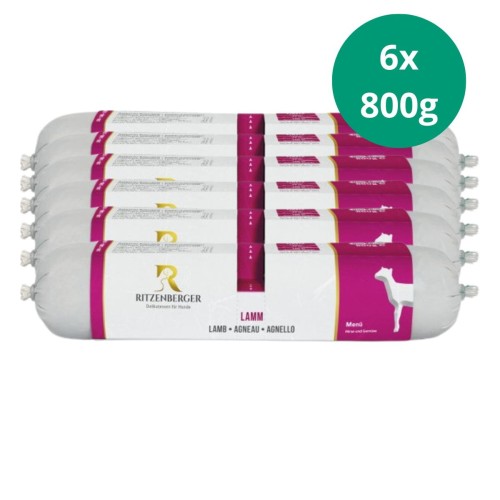 Ritzenberger jagnięcina z warzywami 6 × 800 g – zestaw karmy