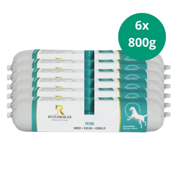 Ritzenberger konina z ziemniakami 6 × 800 g – zestaw karmy