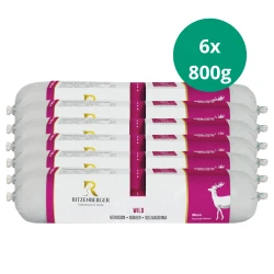 Zestaw 6x800g Kiełbasa dla psa z Dziczyzny od Ritzenberger