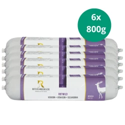 Zestaw 6x800g kiełbasa dla psa z Jelenia od Ritzenberger