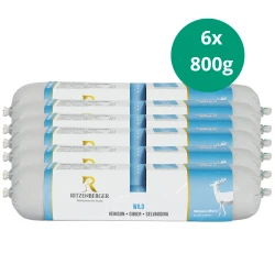 Ritzenberger Dziczyzna Puppy 6 × 800 g – zestaw karmy mokrej dla szczeniąt