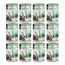 12x400g Królik Wiejska Zagroda karma mokra monobiałkowa dla psa