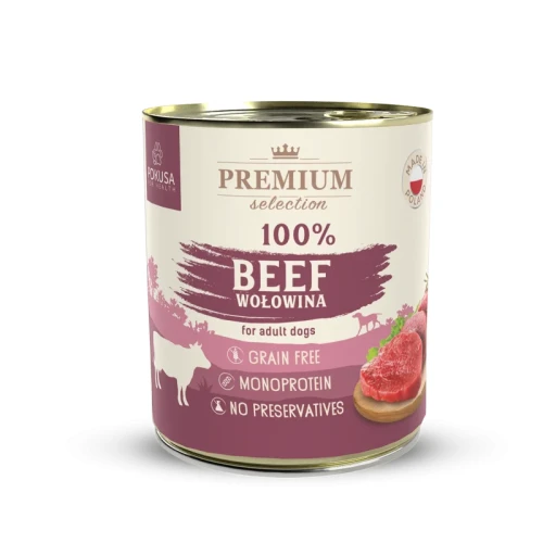 Pokusa Premium Selection wołowina 850 g – karma mokra