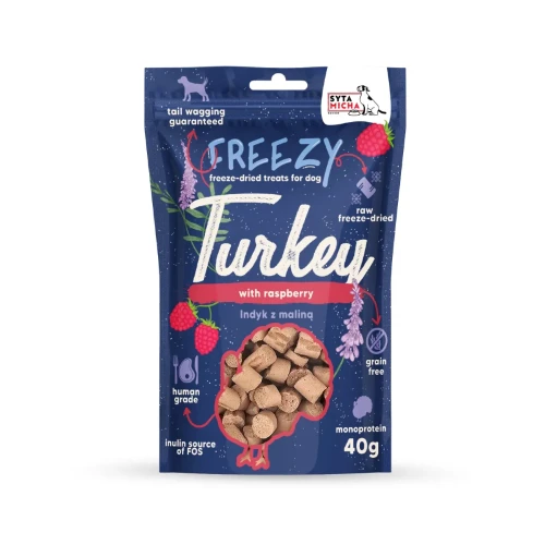 Syta Micha Freezy indyk z maliną i lawendą 40 g