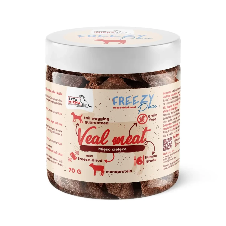 Syta Micha Freezy Pure cielęcina 70 g – liofilizowany przysmak