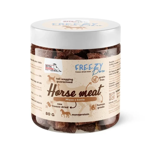 Syta Micha Freezy Pure konina 80 g – liofilizowany przysmak