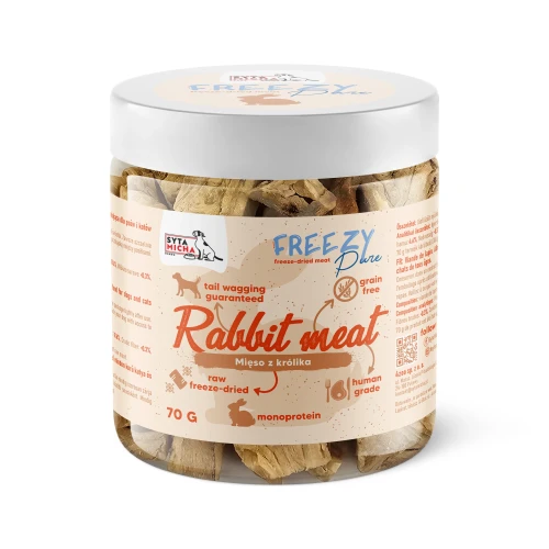 Syta Micha Freezy Pure królik 70 g – liofilizowany przysmak