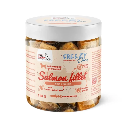Syta Micha Freezy Pure łosoś 110 g – liofilizowany przysmak