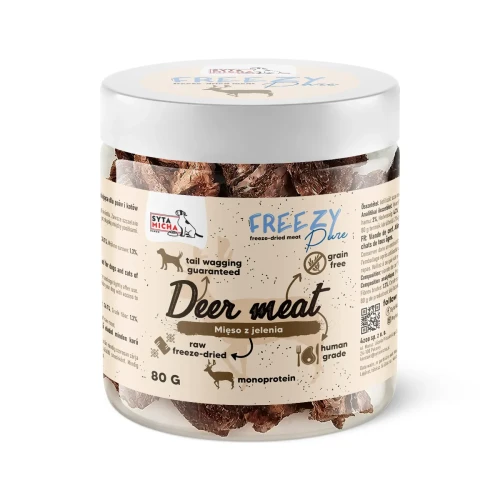 Syta Micha Freezy Pure jeleń 80 g – liofilizowany przysmak