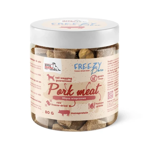 Syta Micha Freezy Pure wieprzowina 80 g – liofilizowany przysmak