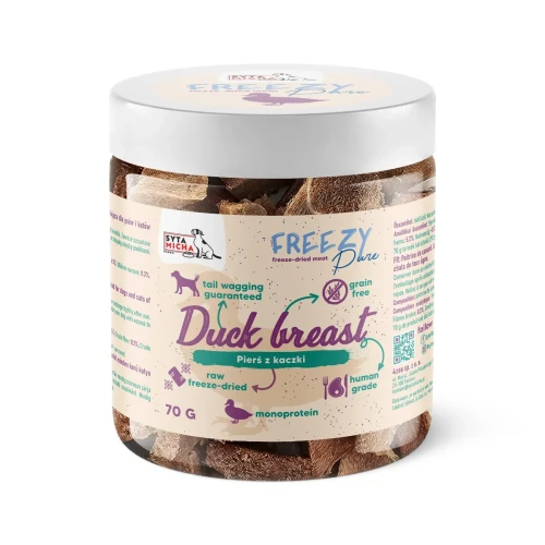 Syta Micha Freezy Pure kaczka 70 g – liofilizowany przysmak