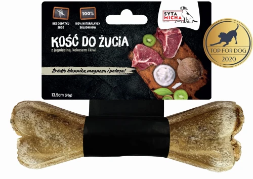 Syta Micha kość z jagnięciną, kiwi i kokosem 13,5 cm – gryzak