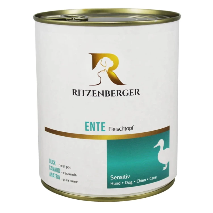 Ritzenberger Sensitiv kaczka 800 g – puszka karmy