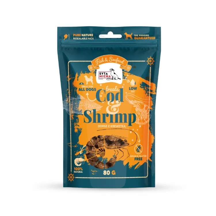 Syta Micha Fish & Seafood dorsz z krewetką 80 g