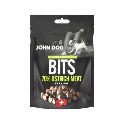 Chapsy Soft – Struś 100g John dog Półmiękkie Przysmaki Bez Kurczaka