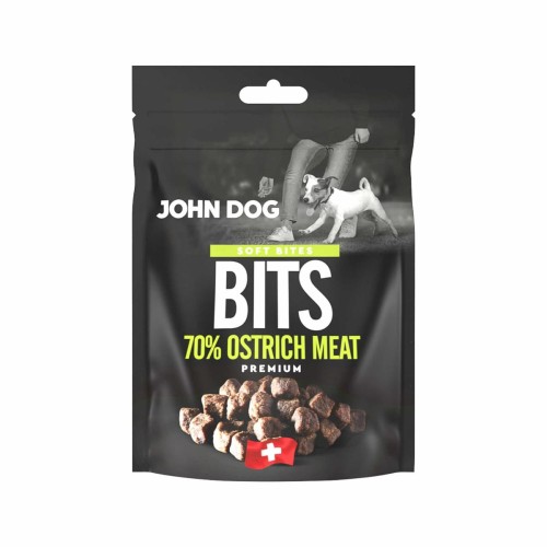 John Dog Soft Bits struś 100 g – miękkie przysmaki