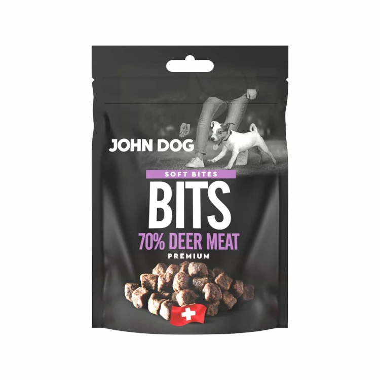 John Dog Soft Bits jeleń 100 g – miękkie przysmaki