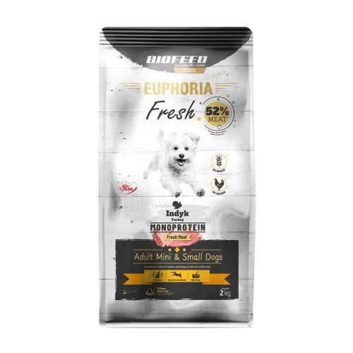 Euphoria Fresh Adult indyk 2 kg – mini i małe rasy