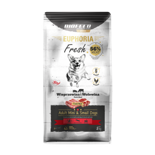 Euphoria Fresh Adult wieprzowina z wołowiną 2 kg – mini i małe rasy