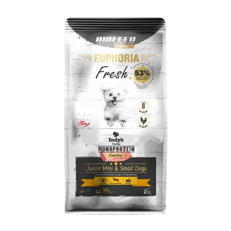 Euphoria Fresh Junior indyk 2 kg – mini i małe rasy