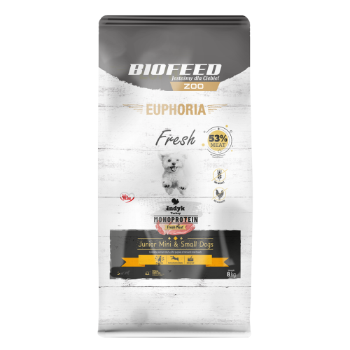 Euphoria Fresh Junior indyk 8 kg – mini i małe rasy