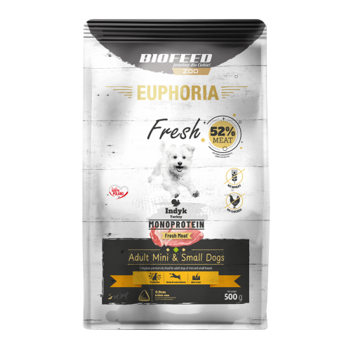 Euphoria Fresh Adult indyk 500 g – mini i małe rasy