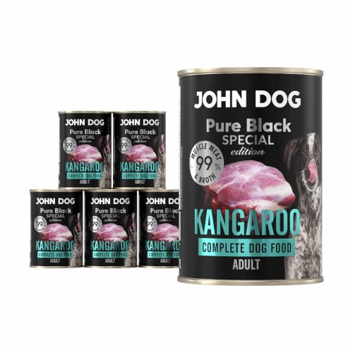 John Dog Pure Black Special Edition kangur 6 × 400 g