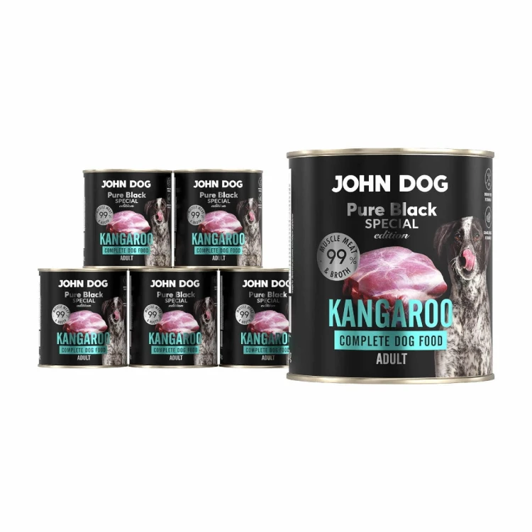 John Dog Pure Black Special Edition kangur 6 × 800 g