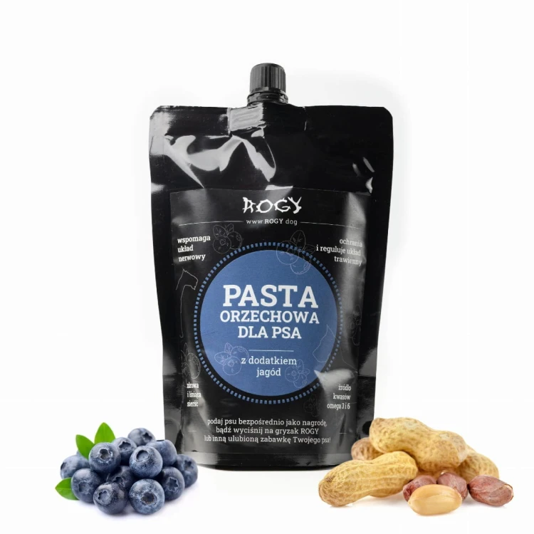 ROGY pasta orzechowa z jagodami 300 g