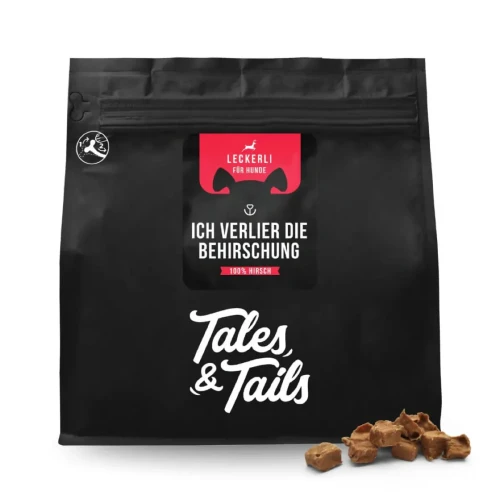 Tales & Tails BeHIRSCHung jeleń 250 g – opakowanie przysmaków