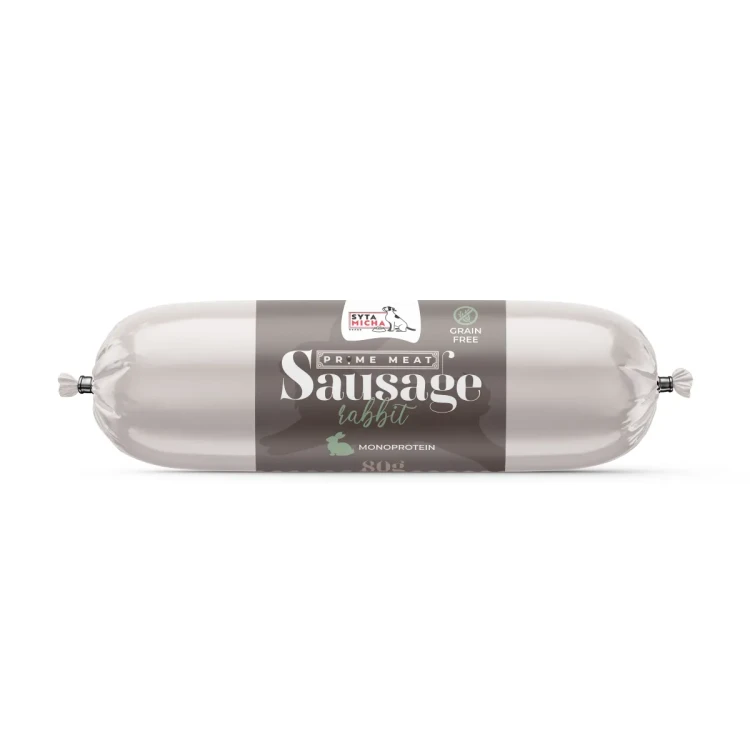 Syta Micha Prime Meat – kiełbaska królik 80 g