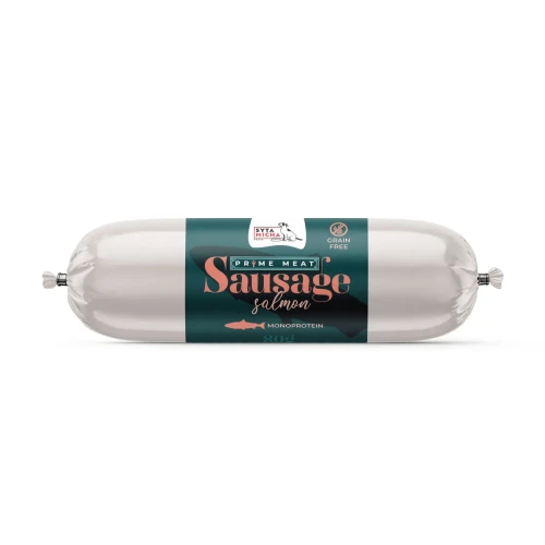 Syta Micha Prime Meat – kiełbaska łosoś 80 g
