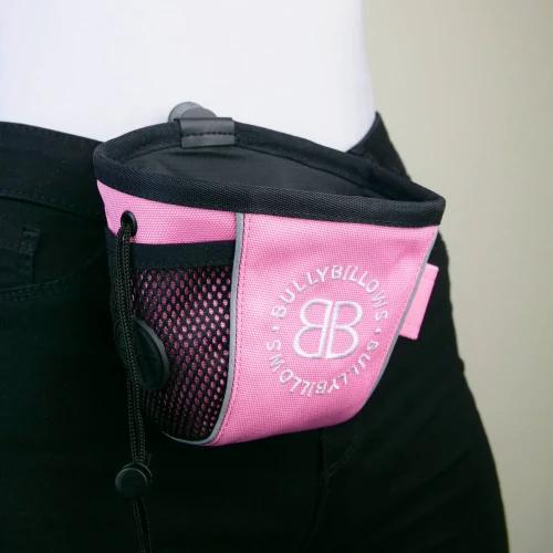 BullyBillows Premium Treat Pouch – różowa saszetka na przysmaki