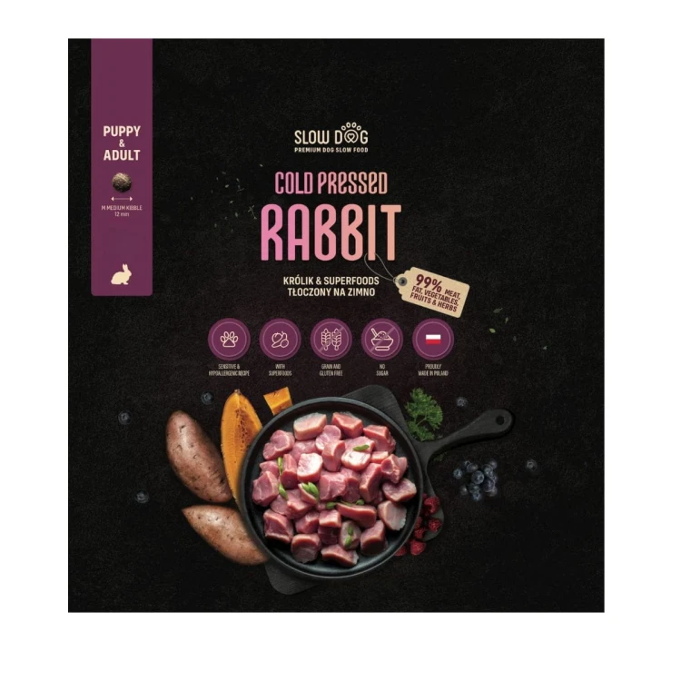 Slow Dog królik i superfoods – próbka karmy 100 g