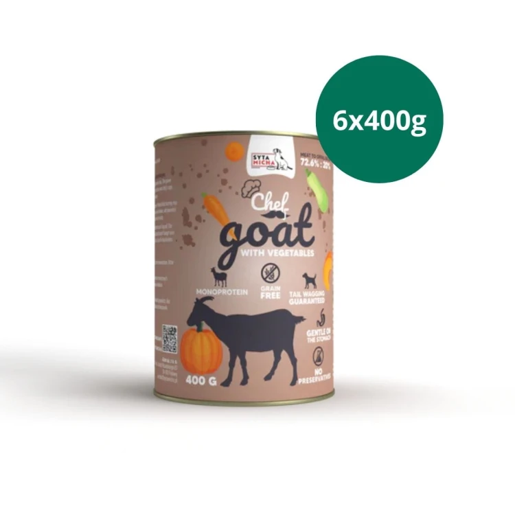 Syta Micha koza z warzywami 6 × 400 g – karma mokra