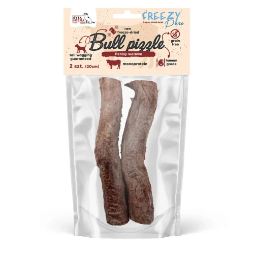 Syta Micha – liofilizowany penis wołowy, 2 sztuki długości 20 cm