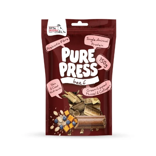 Pure Press Beef 150 g – naturalne smaczki dla psa z wołowiną