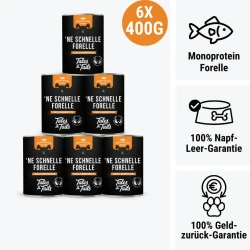 Pstrąg 6x400g Tales & Tails mokra karma dla psa