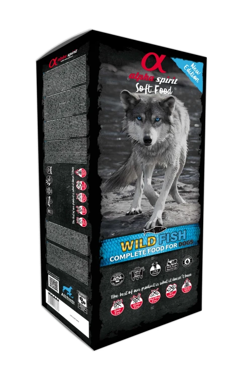 Karma półwilgotna dla psa Alpha Spirit Wild Fish 9 kg 45x200 g