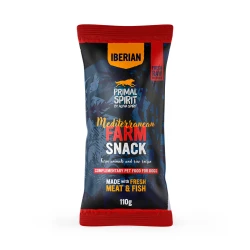 Primal Spirit Iberian Mediterranean Farm 110 g - miękkie przysmaki dla psa z kurczakiem i wieprzowiną