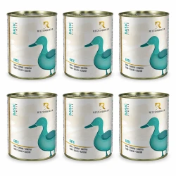 Ritzenberger Kaczka Sensitiv 6 × 800 g – zestaw puszek karmy mokrej dla psa