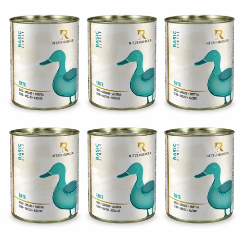 Ritzenberger Kaczka Sensitiv 6 × 800 g – zestaw