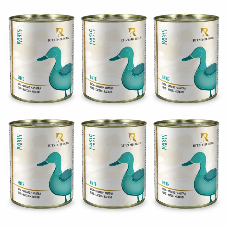Ritzenberger Kaczka Sensitiv 6 × 800 g – zestaw