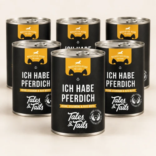 6 × 400 g — zestaw studyjny — Tales & Tails konina