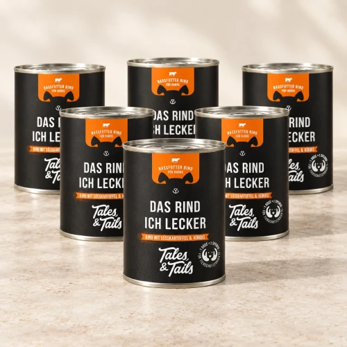 Wołowina 6 × 400 g — Na jasnym tle — Tales & Tails